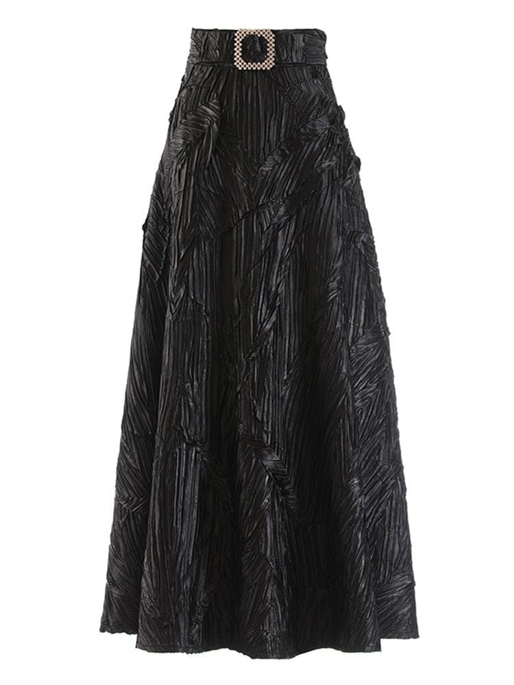 BOHEMIAN THE LABEL  BLACK PRINT / S Zoey Vintage Midi Skirt