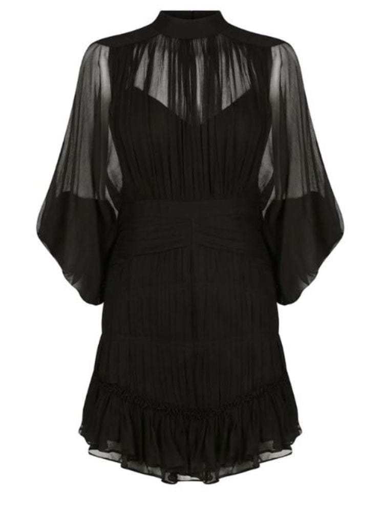 BOHEMIAN THE LABEL CLASSIC BLACK / S Nicola Long Sleeve Mini Dress