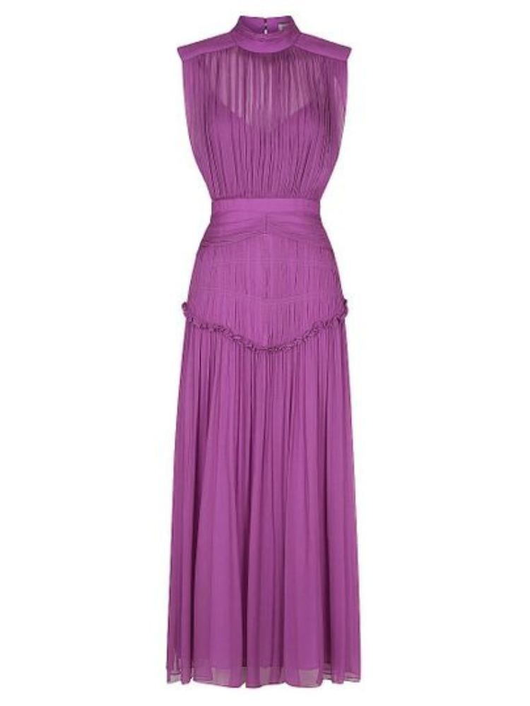 BOHEMIAN THE LABEL  PLUM PURPLE / S Nicola Sleeveless Midi Dress