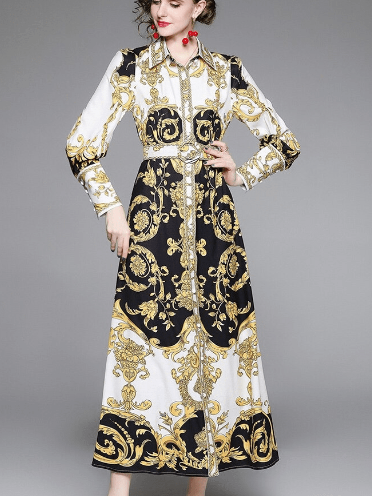 BOHEMIAN THE LABEL  Sierra Long Sleeve Gown Dress